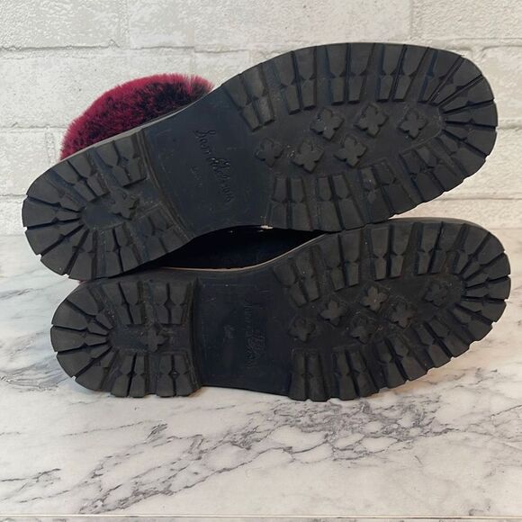 Sam Edelman Black Bowen Suede Hiking Boots 6 - Picture 5 of 6